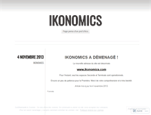 Tablet Screenshot of ikonomics.wordpress.com