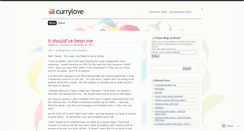 Desktop Screenshot of currylove.wordpress.com