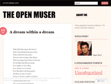 Tablet Screenshot of openmuser.wordpress.com