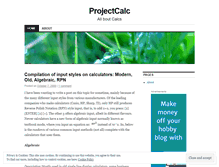Tablet Screenshot of projcalc.wordpress.com