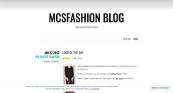Desktop Screenshot of mcsfashion.wordpress.com