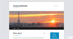Desktop Screenshot of bonjourmilkshake.wordpress.com