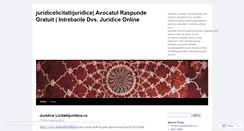 Desktop Screenshot of juridicelicitatiijuridice.wordpress.com