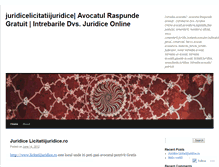 Tablet Screenshot of juridicelicitatiijuridice.wordpress.com