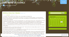 Desktop Screenshot of ourmanyblessings.wordpress.com
