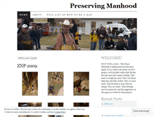 Tablet Screenshot of preservingmanhood.wordpress.com