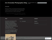 Tablet Screenshot of ericfernandezphotography.wordpress.com