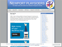 Tablet Screenshot of newportplaygoers.wordpress.com