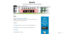 Desktop Screenshot of deesha.wordpress.com