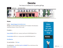 Tablet Screenshot of deesha.wordpress.com