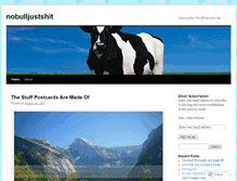 Tablet Screenshot of nobulljustshit.wordpress.com