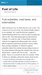 Mobile Screenshot of fueloflife.wordpress.com