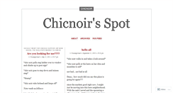 Desktop Screenshot of chicnoir.wordpress.com