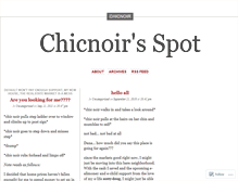 Tablet Screenshot of chicnoir.wordpress.com