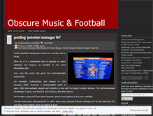 Tablet Screenshot of obscuremusicandfootball.wordpress.com