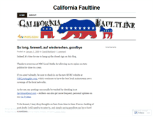 Tablet Screenshot of californiafaultline.wordpress.com