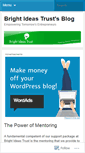 Mobile Screenshot of brightideastrust.wordpress.com