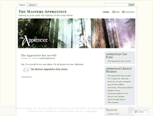 Tablet Screenshot of mastersapprentice.wordpress.com
