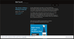 Desktop Screenshot of mattpycroft.wordpress.com