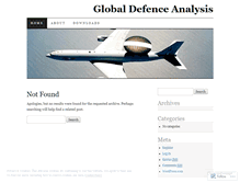 Tablet Screenshot of globaldefenceanalysis.wordpress.com