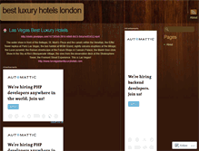 Tablet Screenshot of bestluxuryhotelslondon.wordpress.com