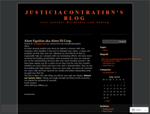 Tablet Screenshot of justiciacontratirn.wordpress.com