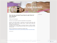 Tablet Screenshot of howtobecomeanorexic.wordpress.com