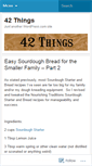Mobile Screenshot of 42things.wordpress.com
