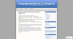 Desktop Screenshot of congregationbethelnj.wordpress.com
