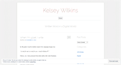 Desktop Screenshot of kelseywilkins.wordpress.com