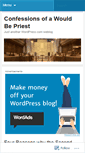 Mobile Screenshot of confessionsofawouldbepriest.wordpress.com