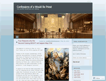 Tablet Screenshot of confessionsofawouldbepriest.wordpress.com