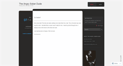 Desktop Screenshot of angrysoberdude.wordpress.com