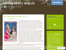 Tablet Screenshot of preemiemom.wordpress.com