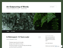 Tablet Screenshot of anoutpouringofwords.wordpress.com