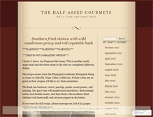 Tablet Screenshot of halfassedgourmets.wordpress.com