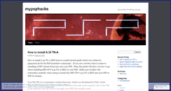Desktop Screenshot of mypsphacks.wordpress.com