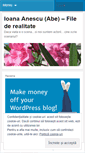 Mobile Screenshot of ianescu.wordpress.com