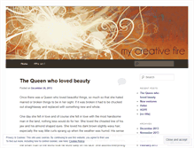 Tablet Screenshot of mycreativefire.wordpress.com