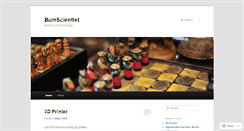 Desktop Screenshot of bumscientist.wordpress.com