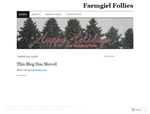 Tablet Screenshot of farmgirlfollies.wordpress.com