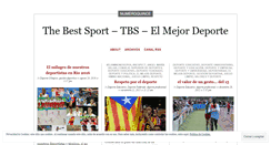 Desktop Screenshot of elmejordeporte.wordpress.com