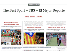 Tablet Screenshot of elmejordeporte.wordpress.com