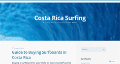 Desktop Screenshot of costaricasurfing66.wordpress.com