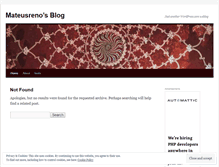 Tablet Screenshot of mateusreno.wordpress.com
