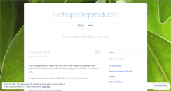 Desktop Screenshot of lachapelleproducts.wordpress.com