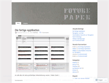 Tablet Screenshot of futurepaper.wordpress.com