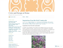 Tablet Screenshot of coloranddesign.wordpress.com