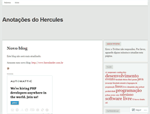 Tablet Screenshot of anotacoesdohercules.wordpress.com