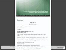 Tablet Screenshot of poetrycommunities.wordpress.com